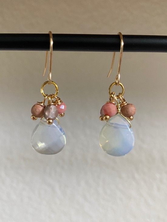 Hand Crafted Jewelry - Handmade Opal Earrings